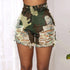 Tie-dye printed denim shorts - ROUTINE FASHION